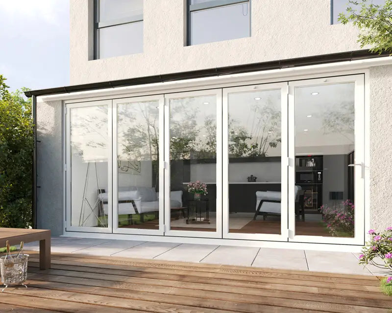 White 4.8m x 2.1m Aluminium Bifold Door (5 Panel)