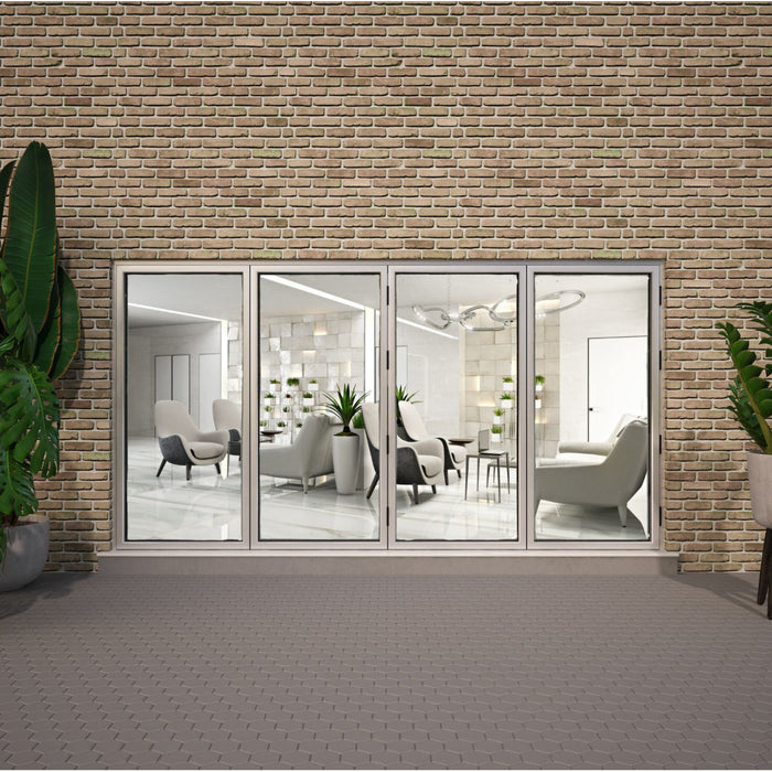 White 4m x 2.1m Aluminium Bifold Door (4 Panel)