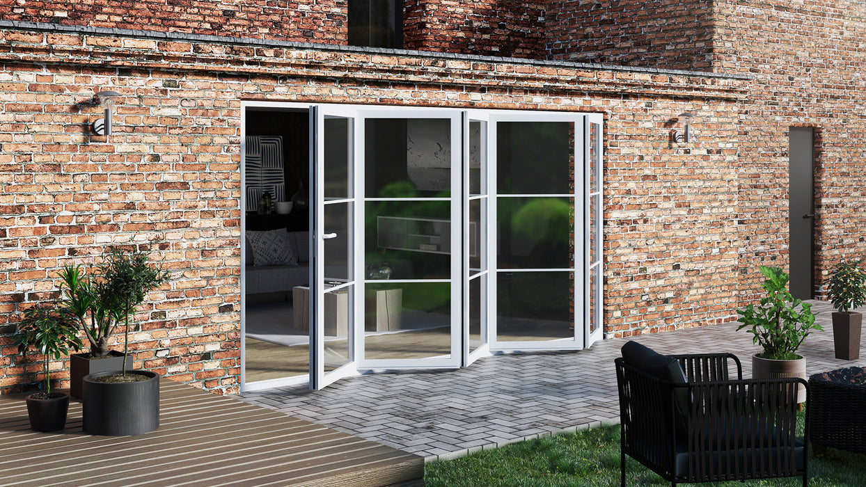 Heritage Style 4.8m x 2.1m Aluminium Bifold Door (5 Panel)
