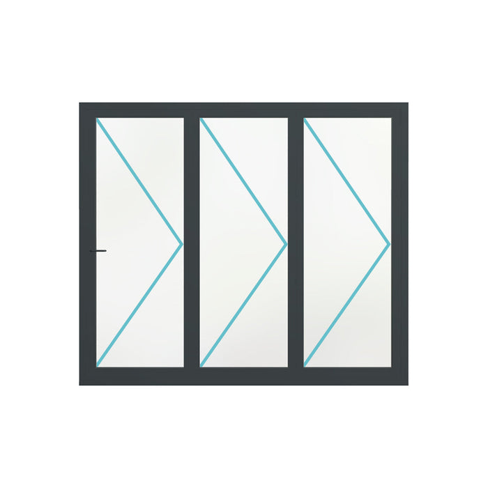 Made to Measure 3 Panel Aluminium Bifold Doors